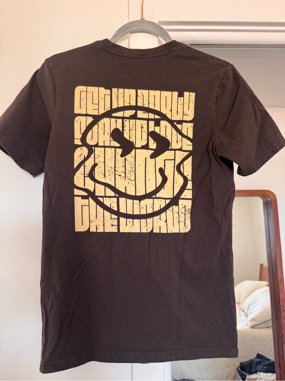 Dutch Bros Brown Short-Sleeve Tee with Graphic Back